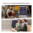 thumbnail image 6 of Beverage Refrigerator and Cooler,51 Bottles Dual Zone Mini Fridge with Glass Door for Soda Beer or Wine for Office or Bar with Adjustable Removable Shelving, 6 of 9