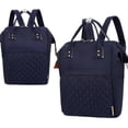 thumbnail image 2 of Diaper bag backpack with stroller strap, multifunctional mummy bag, storage bag for mother and baby items (navy blue), 2 of 2