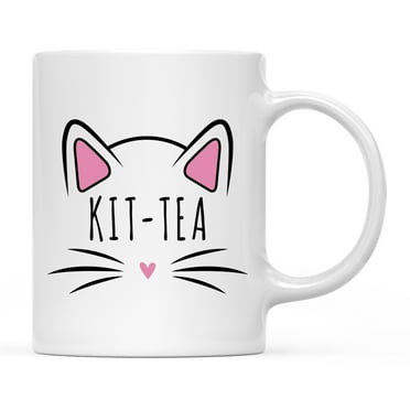 Koyal Wholesale Funny Cat Lover Ceramic Coffee Mug, Kit-Tea