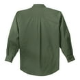 thumbnail image 6 of Mens Tall Long Sleeve Cotton/Polyester Easy Care Shirt Clover Green 4X-Large Tall, 6 of 6