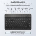 thumbnail image 4 of Teclado Bluetooth Guiheng ultradelgado recargable de 25 cm negro, 4 of 7