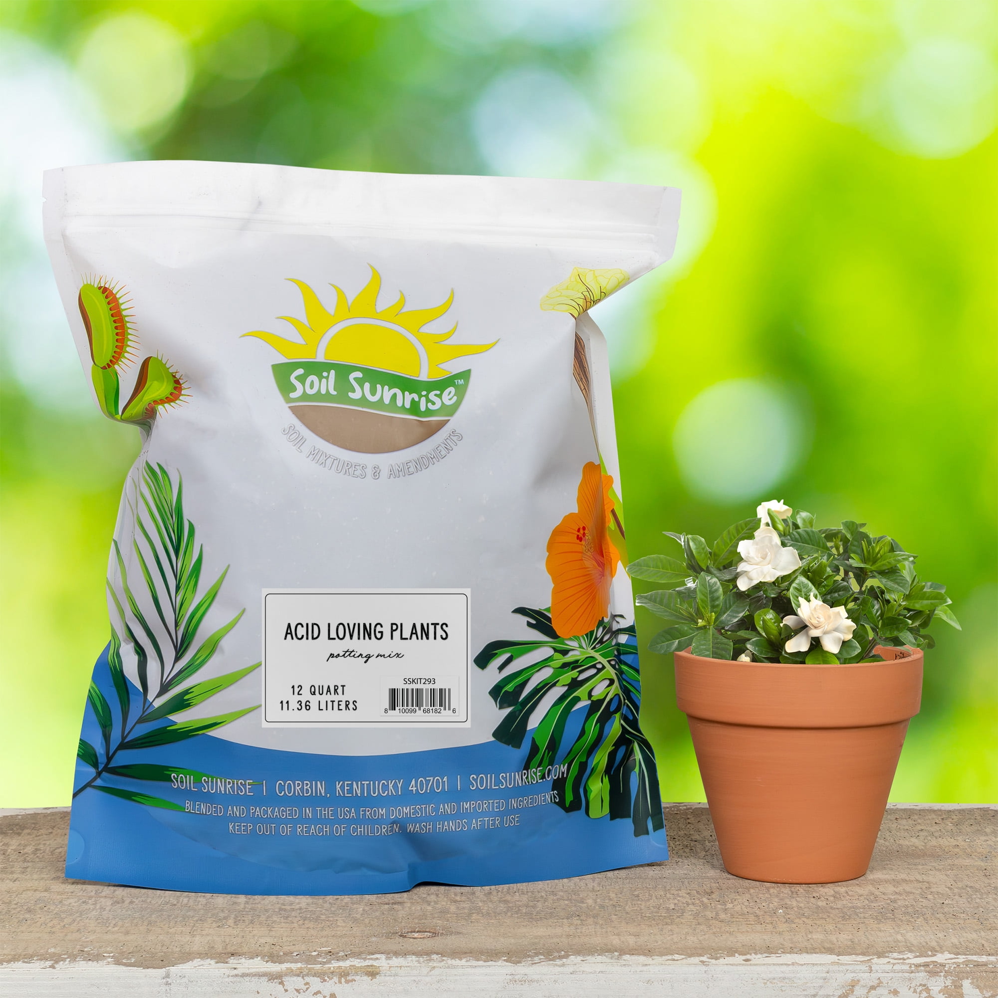 Acid Loving Plant Potting Soil Mix (12 Quarts), Premium Container Blend pH  Balanced for Azaleas, Rhododendrons, Blueberries and More