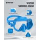 thumbnail image 3 of Full Silicone Swimming Goggles with Nose Cover,Panoramic View Antiglare Tempered Glass Snorkel Mask Anti-Fog&Leak for Swim Snorkeling Scuba Diving, 3 of 5