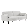 thumbnail image 5 of CHITA Mid-Century Modern Sofa, Fabric Couch for Living Room with Solid Wood Leg, 73''W, Ivory White, 5 of 13