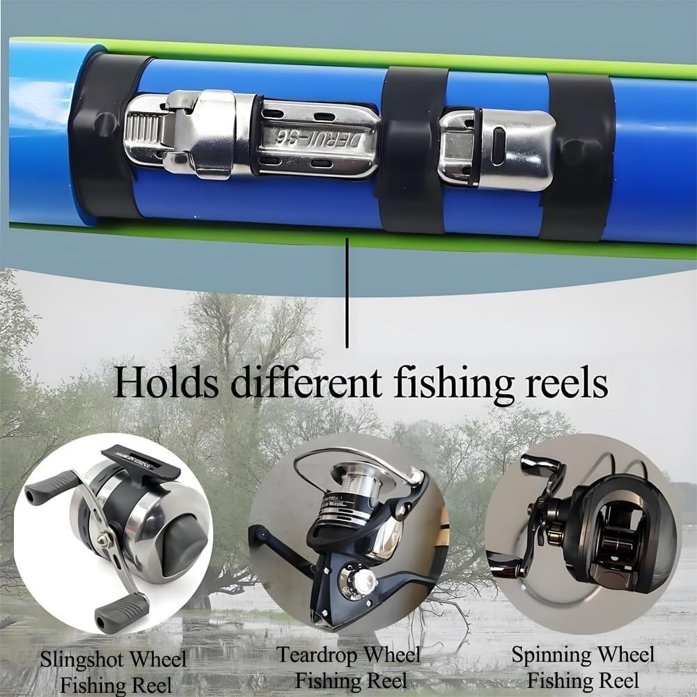 Fishing Catapult Rod, Portable Telescopic Lure Launcher, Durable Aluminum Alloy & ABS, Saltwater and Freshwater, Compact Travel Fishing Gear with Catapult-Style Handle