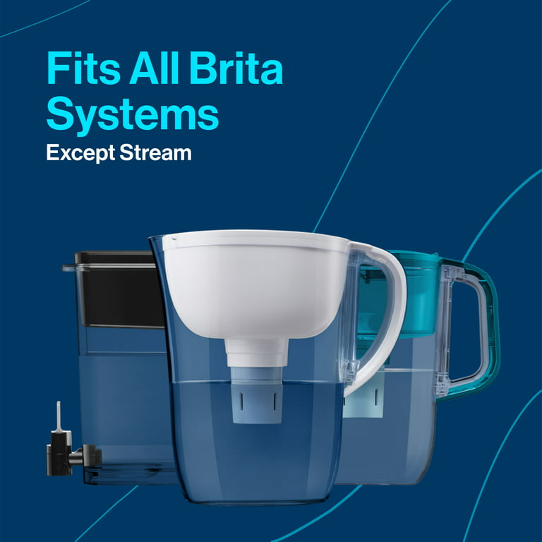 Brita Soho 6-Cup Black Water Filter Pitcher with Elite Filter
