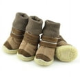 thumbnail image 6 of 4Pcs Waterproof Pet Dog Boots, Anti-Slip Waterproof Winter Warm PU Dog Shoes, Suitable for Small Medium Large Dog, 6 of 6