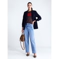 thumbnail image 3 of Free Assembly Women's and Women's Plus Single-Breasted Blazer with Ribbed Cuffs, Sizes XS-4X, 3 of 6