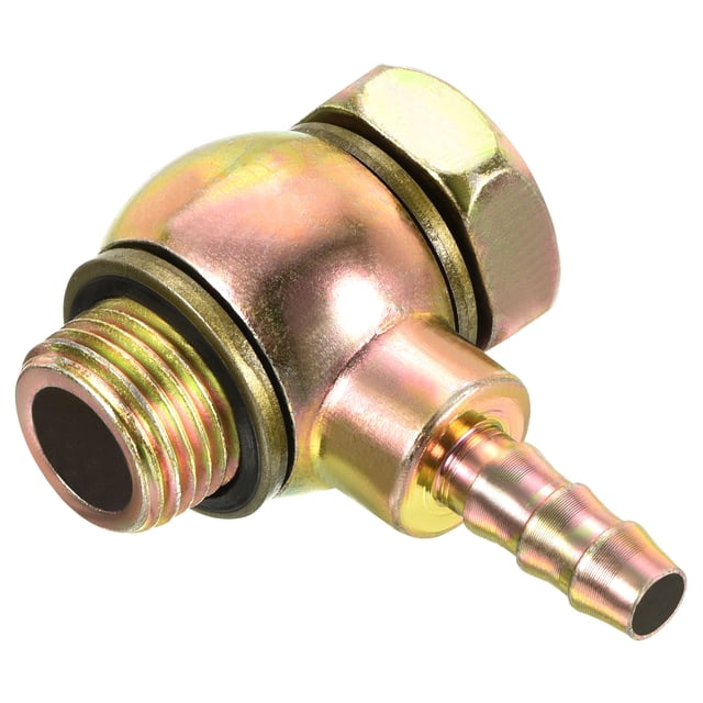 Unique Bargains Raccord de Tuyau Fileté M16x1.5 8mm en Acier au Carbone