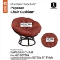 thumbnail image 2 of Classic Accessories Montlake Water-Resistant 50 Inch Papasan Cushion, Heather Henna, 2 of 8