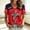 Red, variant on Womens Summer Tops Memorial Day Outfits for Women Red White and Blue Shirts for Women 4th of July Shirts Women Fourth of July Shirts for Women Cotton T Shirts Women Usa Graphic Tee