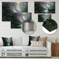 thumbnail image 4 of Designart "Blossom-Lined Stream I" Tree Cherry Blossom Metal Wall Art, 4 of 5