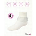 thumbnail image 6 of MeMoi  Far Out Cotton Blend Lace Ruffle Socks - Girls - Female, 2, Winter White, 6 of 7