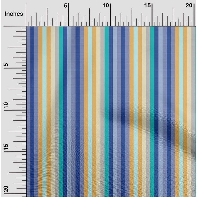 oneOone Viscose Chiffon Fabric Roman Stripe Decor Fabric Printed BTY 42 Inch Wide