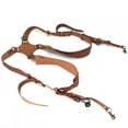 thumbnail image 3 of Camera Shoulder Strap for Two Cameras, Retro Dual Camera Leather Strap Harness, Anti-Break Lightweight Leather Camera Strap Double Shoulder Harness Strap for Cameras brown, 3 of 9