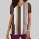 thumbnail image 2 of Vestido Corto para las Mujeres con Cuello en V Imprimir Manga Corta Bolsillo Enfermera Top, Poliéster Ligero para el Hogar Diario Y Desgaste Casual, 2 of 9