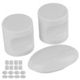 thumbnail image 5 of Juego de 4 perillas de puerta corredera para cuarto de baño, herrajes para manija de puerta de vidrio para baño (L38)L38W, 5 of 5