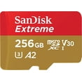 thumbnail image 1 of SanDisk Tarjeta microSD UHS-I de 256 GB Extreme para Juegos móviles - C10, U3, V30, 4K, A2, Micro SD - SDSQXA1-256G-GN6GN Pamolo  Rápido, 1 of 2
