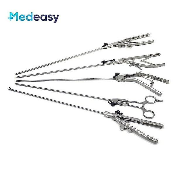 Portaagujas quirúrgicas para laparoscopia, fórceps, instrumentos de cirugía laparoscópica, portaagujas