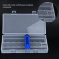 thumbnail image 3 of LHCER Transparent Battery Box,Portable Transparent PP Case Storage Box Container with Hook for 18650 Battery,Battery Case, 3 of 8