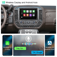 thumbnail image 6 of 10.1" Android 14 Car Radio Stereo for Chevrolet Silverado 2014-2018 GMC Sierra 2014-2018, Support Wireless CarPlay GPS Navi Bluetooth WiFi DSP SWC 2+32GB, 6 of 11