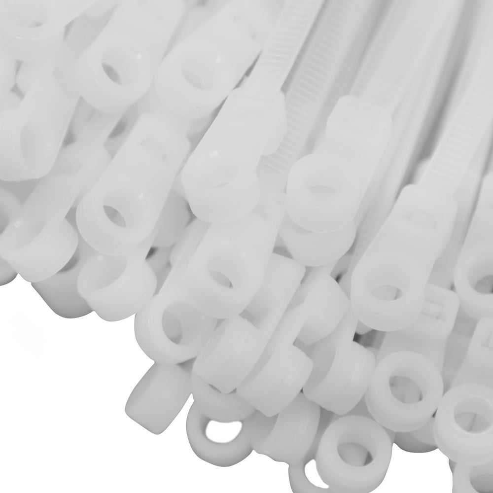 1000 Ea 8 Inches Mount Head Screw Nail Hole Cable Zip Wire Tie 50 Lbs Natural Nylon Walmart 1000 Ea 8 Inches Mount Head Screw Nail Hole Cable Zip Wire Tie 50 Lbs Natural Nylon Walmart