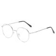 thumbnail image 7 of Metal Round Anti Blue Light Glasses Women Men Classic Square Eyeglasses Frames Transparent Computer Glasses Oculos Feminino (Silvery), 7 of 7
