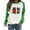 Green, variant on WXLWZYWL Trendy Sweatshirts For Women 2023 Women Long Sleeves Casual Valentine'S Day Printing Round Neck Sweatshirt Crewneck Pullover Tunic Tops