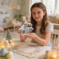 thumbnail image 6 of 1-Piece Acrylic Easter Bunny & Egg Display Stand, Boasts Charming 2D Floral Car Scene, Easter Bunny decorations, Table decorations for Party, Great for Enhancing Easter Party, 6 of 7