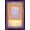 Black Framed Version, variant on Reinders: Abstract - Style in Purple Wall Poster with Push Pins, 14.725" x 22.375"
