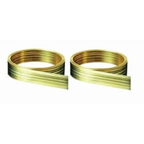 2 ~ M-D Bronze Metal Weather Stripping W/ Hardware For Door 17' L X 1-1/8" 1pk