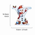 thumbnail image 2 of DAMAI 2025 New 26 Snowman Acrylic Alphabet Ornaments for Christmas Tree Red Initial Letter Hanging Pendant with Red Hat Mini Monogram Hanging Decorations for Christmas Tree Party Gifts DIY Decor, 2 of 5