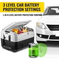 thumbnail image 6 of VEVOR Portable Car Freezer, 37 quart Portable Refrigerator Freezer, Dual Storage Zone Camping Freezer, -14.8℉~50℉ 12 volt Fridge Freezer, Car Freezer for Car and Home Use, DC 12/24v, AC 100-240v, 6 of 9
