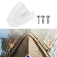 thumbnail image 2 of Unique Bargains 1 Pair 2.48"x2.28"x0.94" Marine Boat Transducer Wire Cable Cover Clam Shell Vent Wire Cover White, 2 of 6