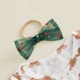 thumbnail image 6 of Cjfdfy Newborn Baby Girl Christmas Outfit Long Sleeve Romper Santa Embroidery Tulle  Star Patchwork Dress Bow Headband 3 Piece Set Infant Christmas Dress Fall Winter Clothes Set 0-24M, 6 of 9
