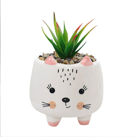piaybook Plant Pot Animal Pot Ceramic Succulent Plant Pot Cactus Potted Planting Bonsai Pots Set Decorative Plant Pot for All Plants,Flowers,Vegetables