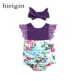 thumbnail image 1 of Tenue Assortie à Fleurs pour Nouveau-Née Fille Sœur Combinaison Barboteuse Robe Tenues, 1 of 4