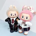 thumbnail image 4 of Ropa y accesorios para muñecas de peluche en miniatura de 17 cm para muñecas ídolos de Corea del Kpop Exo Labubu, chaqueta de cuero, conjunto JK, ropa de regalo, 4 of 5