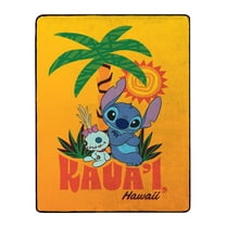 Disney Stitch Kaua'i Hawaii Double Sided Silk Touch Throw Blanket 50" x 70"
