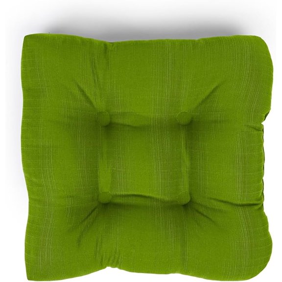Reversible seat cushion with hand made ring stitch, Filled with white virgin polyester fiber.