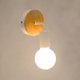 thumbnail image 3 of 2 Packs E27 Modern Wooden Modern Wrought Iron Wall Lamp (Without Bulb), 3 of 5