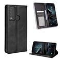 thumbnail image 2 of Compatible with TCL 20 XE Case Magnetic Closure Vintage Pattern PU Leather Wallet Cover with Card Slots-Black, 2 of 5