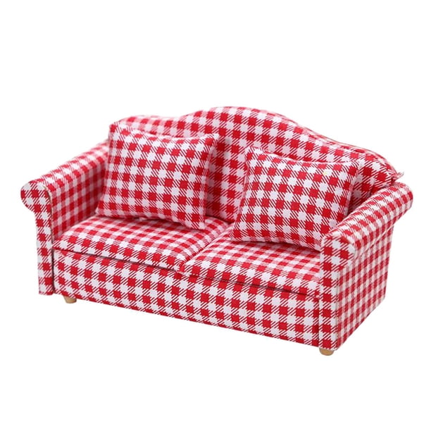 1:12 casa de miniatura amor asiento sofá silla muebles para casa de niños juguetes de bebé de Navidad