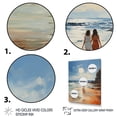 thumbnail image 3 of Designart "Beach Seaside Stroll painting" Nautical & Beach Floater Framed Canvas Print, 3 of 7