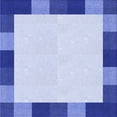 thumbnail image 1 of Ahgly Company Indoor Square Patterned Heavenly Blue Area Rugs, 6' Square, 1 of 6