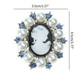 thumbnail image 4 of SIEYIO Fashion Pearl Lady Vintage Cameo Victorian Style Wedding Party Brooch Pin, 4 of 8