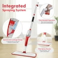 thumbnail image 3 of BIMZUC Spray Mop for Floor Cleaning Wet & Dry, with 14 oz Refillable Bottle and 3 Washable Microfiber Pads, Red, 3 of 8