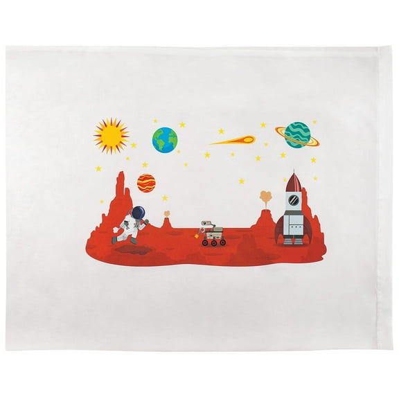 My Name Space-Themed Pillowcase