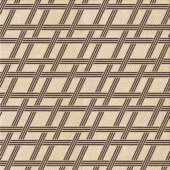 Ahgly Company Indoor Square Patterned Golden Blonde Gold Area Rugs, 5' Square