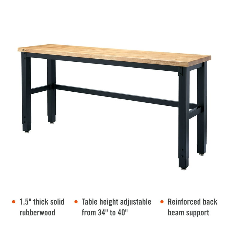 TRINITY 72x19 Wood Top Work Table - Walmart.com